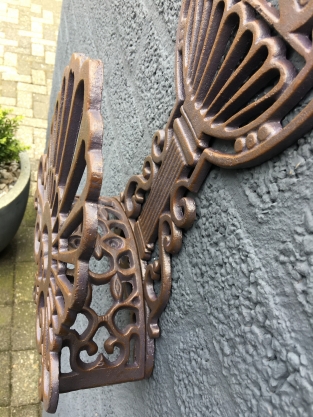 Gartenschlauchhalter, aus Gusseisen, wetterfest